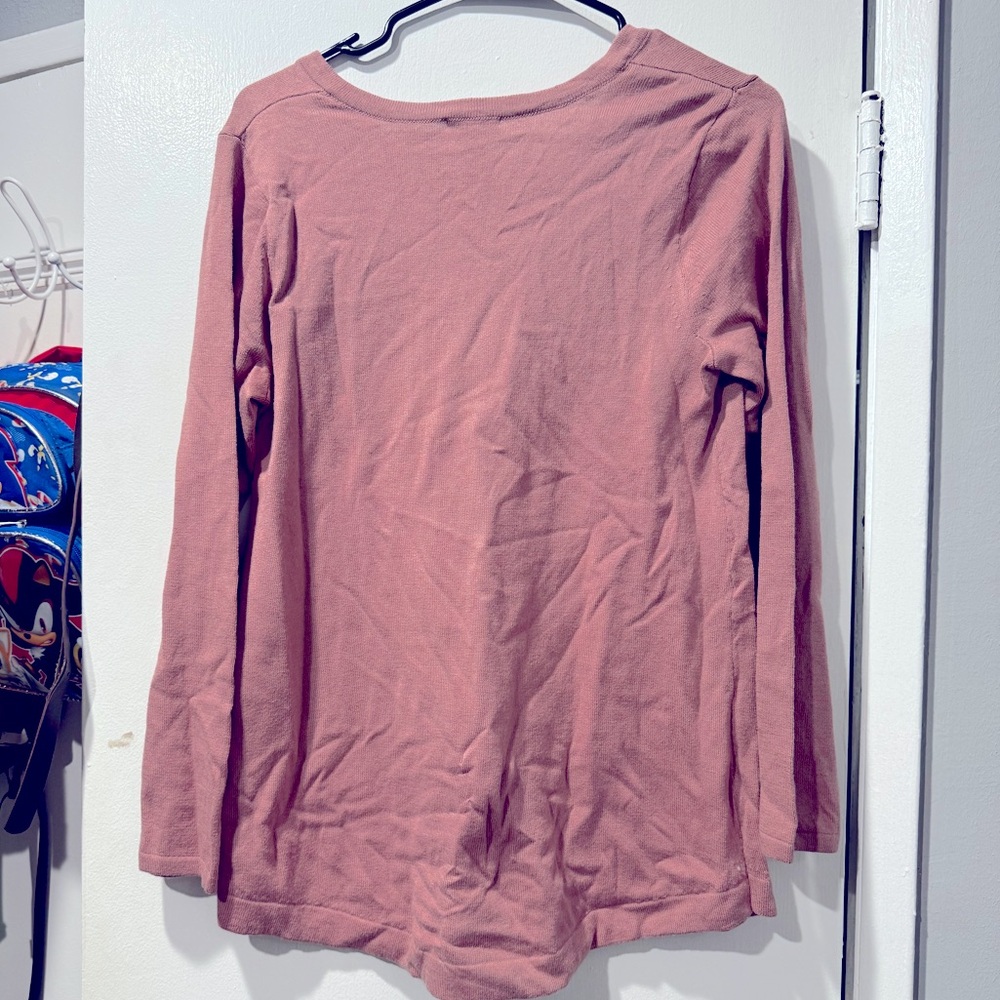 J. Jill Dusty Pink Long Sleeve Tee